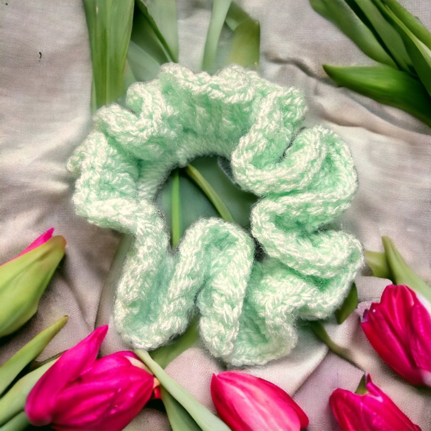 Crochet Hair Scrunchie