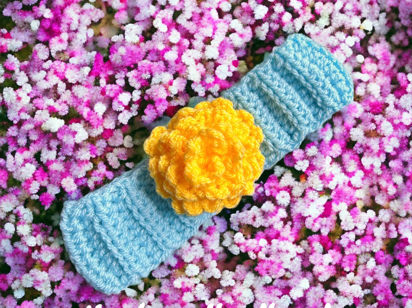 Handmade crochet baby headband 6-12 months